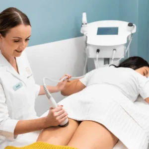 Treating Cellulite Reduction Procedure on Legs