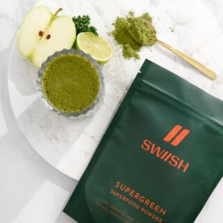🥒SWIISH SUPERGREENS🥒 It's world vegan day! The perfect day to start your gut health journey with SWIISH Supergreens!⁠
⁠
SWIISH Supergreens work to detoxify your body and maximise your wellness! The all in one Superfood combines 40+ superfood ingredients to;⁠
⁠
💚 Increase energy ⁠
💚 Help improve digestion and reduce bloating ⁠
💚 Gut-loving prebiotics and probiotics⁠
💚 Support alkaline gut microbiome ⁠
💚 Support body detoxification ⁠
💚 Help reduce sugar cravings⁠
⁠
The popular Vegan-friendly superfood is known for its long-fulfilling benefits, whilst providing an amazing taste!