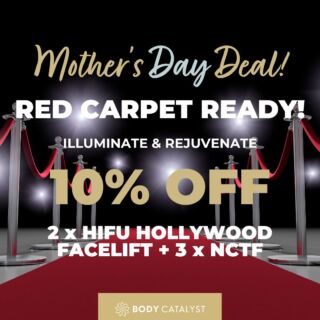 📸 Get ready to shine brighter than ever this Mother's Day! 🌟 Treat your mum to the ultimate glam experience with us and set her onto her own red carpet of rejuvenation! ✨⁠
⁠
Our HIFU Hollywood Treatment will tighten, lift, and smooth away fine lines and wrinkles, while our NCTF Mesolift treatment deeply nourishes and hydrates your skin. With a luxurious blend of 59 vitamins and minerals, naturally sourced from your body, you'll leave feeling as flawless as ever!⁠
⁠
Say goodbye to surgery, needles, and downtime, and hello to a radiant, rejuvenated you! 💖⁠
⁠
Experience the magic with:⁠
⁠
✅ 2 sessions of HIFU Hollywood Treatment⁠
✅ 3 sessions of NCTF Mesolift treatment⁠
⁠
Give the gift of timeless beauty this Mother's Day! 🌹⁠
Click the Link in bio!⁠
⁠
#bodycatalyst #mybodycatalyst #hifu #hifunonsurgicalfcelift #nonsurgicalfacelift #facelift #nctf #nctfskin #nctfskinrejuvenation #hifuhollywood #skin #skincare #skinhealth #selflove #selfcare #mothersday #mothersdaydeal #nctfmesloift ⁠